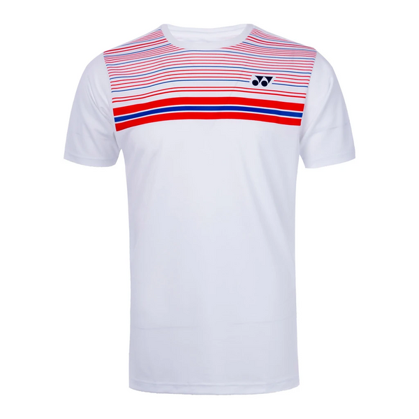 Yonex 16347 Axelsen Replica Men s Badminton T shirt White Red