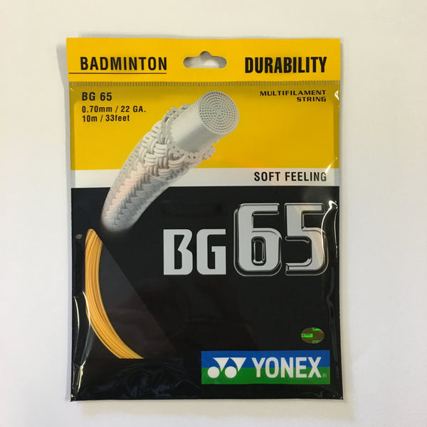 Yonex BG80 Badminton String Reel of Yellow 0.68mm 22ga – The