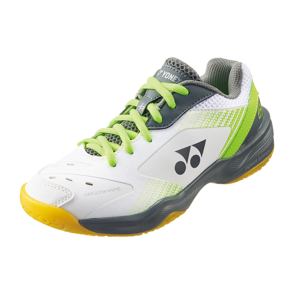 Yonex Power Cushion 65 Junior Court Shoes (White/Lime)