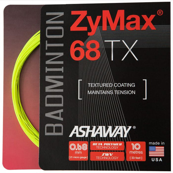 Ashaway ZyMax 68 TX Yellow Badminton String Reel 200m – Sports Virtuoso