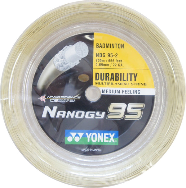 Yonex Nanogy 95 Badminton String Reel (200m) Cosmic Gold