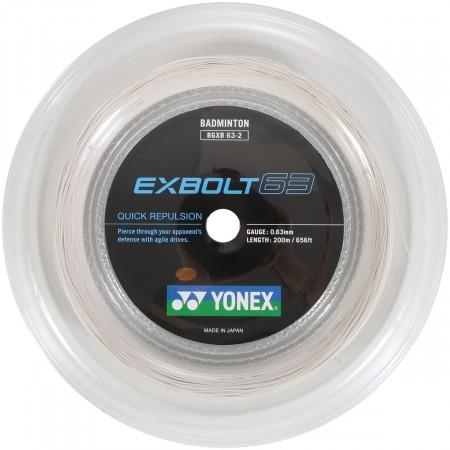 Yonex Exbolt 63 Reel [200m] Badminton String White